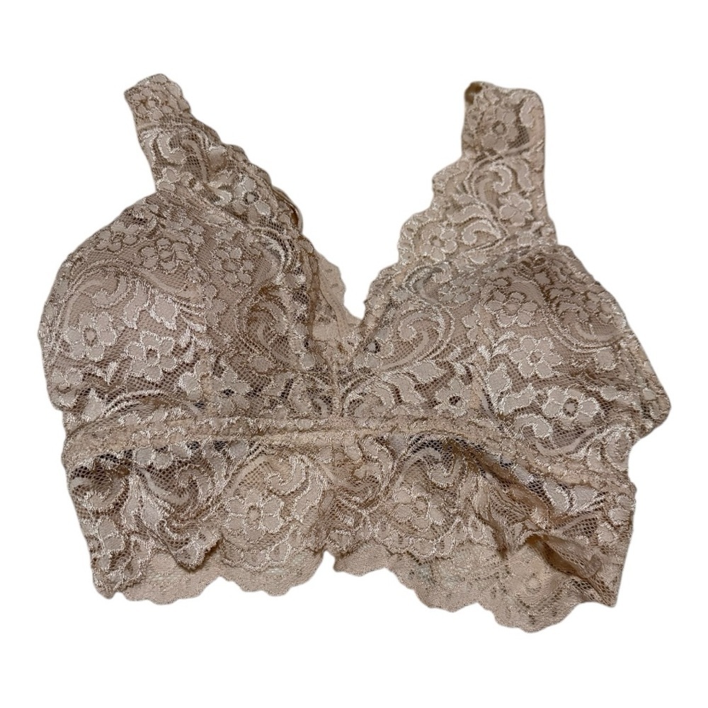 Smart & Sexy Floral Lace Bralette in Nude